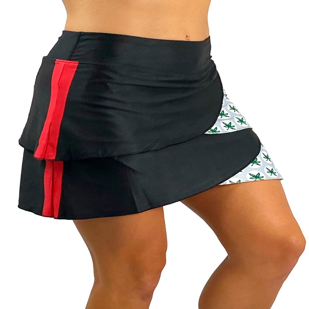 1002 - The Ohio State Game Day Buckeye Performance Skort/Black Black X-Small