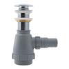 Ambassador Marine - 1 3/4 inch Drain, Touch Trap Sink Drain - with Cover - no Overflow, 1-1/4 inch & 1-1/2 inch Hose Barb - Chrome - V03-0709-CP-W view 2
