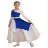 CHICTRY Girls One Shoulder Asymmetrical Praise Dance Dress Worship Lyrical Dance Costume Liturgical Dancewear Blue 6 Years view 2
