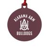 GRAPHICS & MORE Alabama A&M University Bulldogs Logo Aluminum Holiday Christmas Tree Ornament - 3.0" (7.6 cm) x 3.37" (8.6 cm) view 1