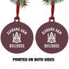 GRAPHICS & MORE Alabama A&M University Bulldogs Logo Aluminum Holiday Christmas Tree Ornament - 3.0" (7.6 cm) x 3.37" (8.6 cm) view 2