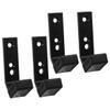 BESPORTBLE 4pcs Barbell Holder Wall Mount Rack for Gym Home Office Barbell Storage Rack view 1