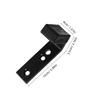 BESPORTBLE 4pcs Barbell Holder Wall Mount Rack for Gym Home Office Barbell Storage Rack view 2