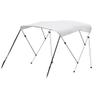 Oceansouth 3 Bow Bimini Top 6ft Length. Bows Frame Sun Shade Boat Waterproof Cover Boot Storage Strap Giant Bow Large Big Fishing (White, 61"-66") view 1