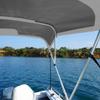 Oceansouth 3 Bow Bimini Top 6ft Length. Bows Frame Sun Shade Boat Waterproof Cover Boot Storage Strap Giant Bow Large Big Fishing (White, 61"-66") view 3