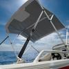 Oceansouth 3 Bow Bimini Top 6ft Length. Bows Frame Sun Shade Boat Waterproof Cover Boot Storage Strap Giant Bow Large Big Fishing (White, 61"-66") view 4