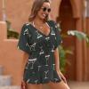 DENFY Cocktail Drinks of Martini Women's Cover Up Swim Coverups Loose Dress Breathable Chiffon Beach Swimsuit view 3