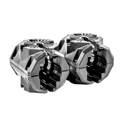 YakAttack MightyMount Duo Rail Adapter  2 Pack | Fits Hobie H-Rail & 1 Square Tubing | Dual-Sided T-Bolt Mount for Rod Holders, Fish Finders, Track Accessories | Yak Attack USA-Made