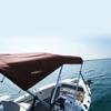 Oceansouth 3 Bow Bimini Top 6ft Length. Bows Frame Sun Shade Boat Waterproof Cover Boot Storage Strap Giant Bow Large Big Fishing (Maroon, 67"-72") view 3