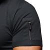Maiyifu-GJ Men's Muscle V Neck Gym Workout T Shirt Arm Stitching Zipper Pocket Tee Top Fashion Casual Slim Fit Short Sleeve (Black,US SIZE 4XL Asia 5XL) view 3