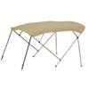 Oceansouth 4 Bow Bimini Top Premium Range 8ft Length (Beige, Bimini TOP 8ft 4 Bow 90"-96") Bows Frame Sun Shade Boat Waterproof Cover Boot Storage Strap Large Bow Big Fishing Pole Covers Beach view 1