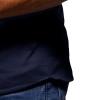 Maiyifu-GJ Men's Muscle V Neck Gym Workout T Shirt Arm Stitching Zipper Pocket Tee Top Fashion Casual Slim Fit Short Sleeve (Dark Blue 3,US SIZE 3XL Asia 4XL) view 4