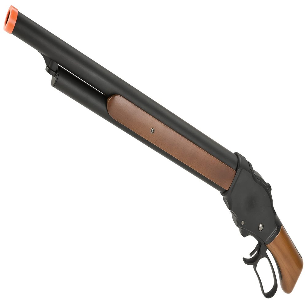 Evike Airsoft - 6mmProShop M1887 Action Movie Inspired Lever Action Gas Airsoft Shotgun (Model: Standard)