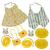 BCOATH 2sets Bunny Clothes for Guinea Pigs Breathable Costume Pet Dress-up for