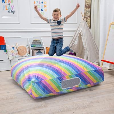 Foamma Crash Pad  (36 X 36) (3 Ft X 3 Ft)  Sensory Crash Pad with Foam Blocks for Autistic Kids, Soft Fabric & Washable Cover  Ideal for Kids and Adults to Jump, Play, or Relax