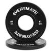 EVERYMATE Black Change Weight Plates 1.25LB Set Fractional Plate Olympic Bumper Plates for Cross Training Bumper Weight Plates Steel Insert Strength Training Weight Plates view 1