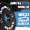EVERYMATE Black Change Weight Plates 1.25LB Set Fractional Plate Olympic Bumper Plates for Cross Training Bumper Weight Plates Steel Insert Strength Training Weight Plates view 2