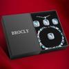 BROCLY Jewelry Set for Women,Cubic Zirconia Tennis Necklace Ring Clips Earring Bracelet set,Wedding Birthday Anniversary Engagement Gift For Wife Girlfriend Best Friend Bridal (Sky Blue) view 2