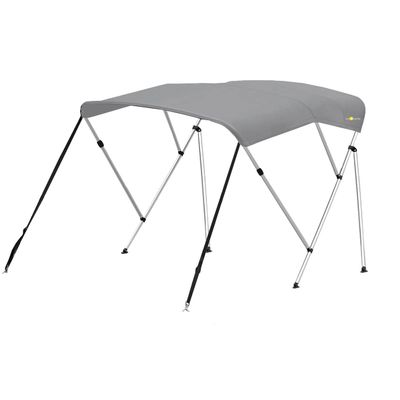 Oceansouth 3 Bow Bimini Top 6ft Length. Bows Frame Sun Shade Boat Waterproof Cover Boot Storage Strap Giant Bow Large Big Fishing (Dark Grey, 67"-72")