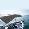 Oceansouth 3 Bow Bimini Top 6ft Length. Bows Frame Sun Shade Boat Waterproof Cover Boot Storage Strap Giant Bow Large Big Fishing (Dark Grey, 67"-72") view 3