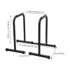 Dip Bar Stand, Adjustable Parallel Bars Heavy Duty Dip Stands Fitness Workout Dip Bar Station Stabilizer Parallette Push Up Stand Dip Station Dip Stand Station with (440 LBS) Loading Capacity view 2