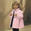 Ikevan Kids Baby Girls Coat Jacket Warm Jacket Winter Simple Breasted Trench Coat Outwear Wool Blend (Echo2-Pink, 6-7 Years) view 2