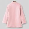 Ikevan Kids Baby Girls Coat Jacket Warm Jacket Winter Simple Breasted Trench Coat Outwear Wool Blend (Echo2-Pink, 6-7 Years) view 4