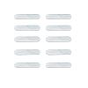 10 PCS Golf Weighted Lead Golf Weighted Strips for Adding Swing Weight, Golf Weighted Lead Pieces for Club Woods Irons Putter Heads and Tennis Rackets, Golf Adhesive Lead Tape Strips to Adjust Weight view 1