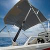 Oceansouth 3 Bow Bimini Top 6ft Length. Bows Frame Sun Shade Boat Waterproof Cover Boot Storage Strap Giant Bow Large Big Fishing (Beige, 61"-66") view 4