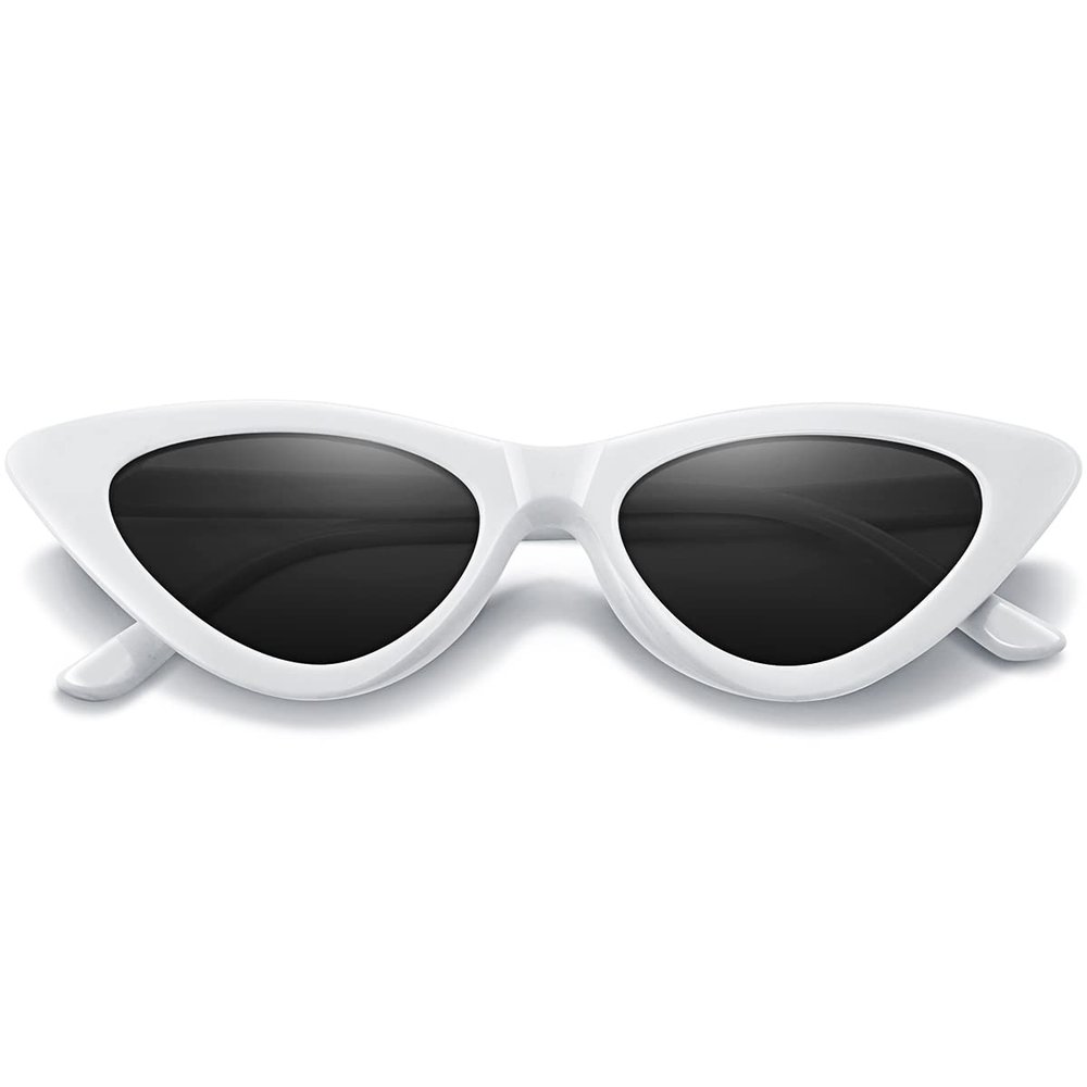 GFUIARA Vintage Cat Eye Sunglasses for Women Classic Retro Narrow Cateye Shades UV400 Protection Sun Glasses Sunnies