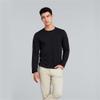 Dninmim Cotton Men's Long Sleeve Solid Color Men T Shirt O-Neck Man Top Tees for Male Clothing Navy Blue M view 2