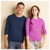 Dninmim Cotton Men's Long Sleeve Solid Color Men T Shirt O-Neck Man Top Tees for Male Clothing Navy Blue M view 4