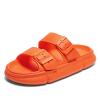 Eliogn Slides Sandals Kids Pillow Lightweight EVA Slipper with Double Buckle Adjustable Quick Dry Non-Slip for Boys Girls Summer Beach Water Shoes Kids Shower Pool Slippers Orange 3132 view 1