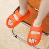 Eliogn Slides Sandals Kids Pillow Lightweight EVA Slipper with Double Buckle Adjustable Quick Dry Non-Slip for Boys Girls Summer Beach Water Shoes Kids Shower Pool Slippers Orange 3132 view 4
