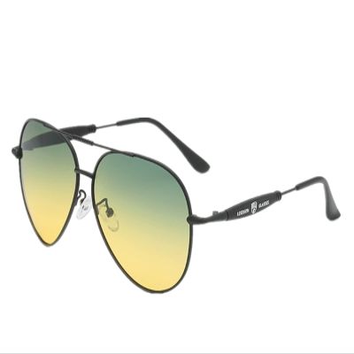 WIRUN Night Vision Glasses, Anti-Glare Polarized Sports UV400 Yellow Rainy Safety Sunglasses for Men Driving Fishing Golf (Black)