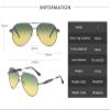 WIRUN Night Vision Glasses, Anti-Glare Polarized Sports UV400 Yellow Rainy Safety Sunglasses for Men Driving Fishing Golf (Black) view 2