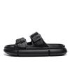 Eliogn Slides Sandals Kids Pillow Lightweight EVA Slipper with Double Buckle Adjustable Quick Dry Non-Slip for Boys Girls Summer Beach Water Shoes Kids Shower Pool Slippers Black 3940 view 3