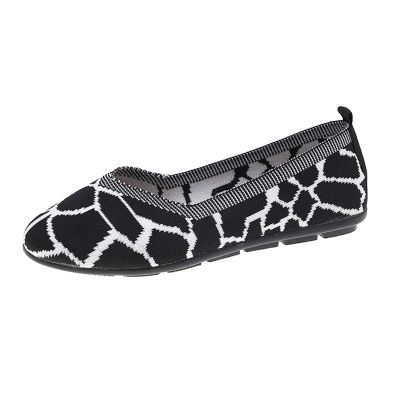Fashion Spring And Summer Women Casual Shoes Flat Bottom Round Toe Lightweight Mesh Men Casual Mesh Walking (Black, 7.5)