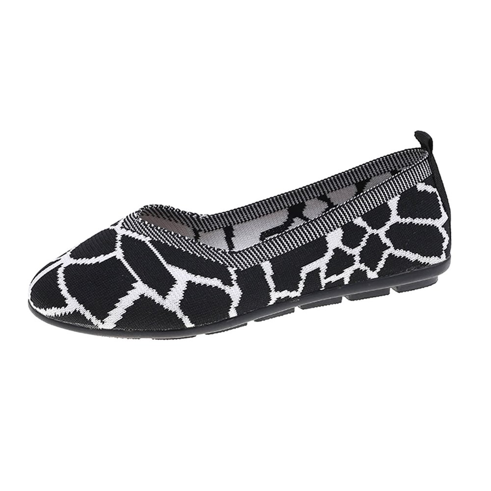 Fashion Spring And Summer Women Casual Shoes Flat Bottom Round Toe Lightweight Mesh Men Casual Mesh Walking (Black, 7.5)