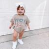 Ayalinggo 4th of July Baby Outfit Boy Girl My First Fourth of July Bubble Romper Oversized Onesie Toddler USA Clothes 2-3T White USA Romper view 2