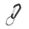MONOCARBON Keychain Clip Carbon Fiber Surface, Small Carabiner Keychain Hooks, Auto Locking Key Clip, Durable and Cool for EDC. (Twill Carbon) view 1