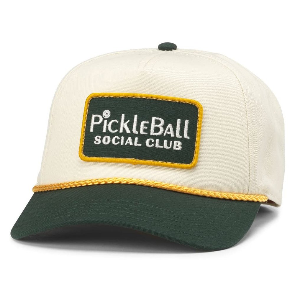 AMERICAN NEEDLE Pickleball Roscoe Adjustable Snapback Baseball Trucker Hat (23008A-PBALL-IBOT)
