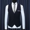 Men's Vest Solid Color V Neck Sleeveless Button Suit Vest Plus Size Vest view 3