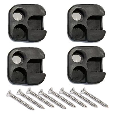 UtySty 4 Pack Camping Stool Feet Replacement Camping Chair Foot Plastic Joint Bracket Parts for 9/16 Inch Tubing Portable Folding Stool Collapsible Oversized Camping Folding Chair Table Loveseat