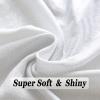 Ciormis Bridesmaid Shawls, Women Lightweight White Pashmina Guest Shawls and Wraps for Wedding (White & Silver) view 3