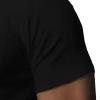 Men's Casual Slim Fit Basic Tee Top Fashion Casual Front Placket Short Sleeve Solid Cotton T Shirts (Black,US SIZE L Asia XL) view 4