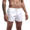 Mens Swimming Trunks 5 Inch Inseam No Mesh Liner Quick Dry Swim Shorts Summer Beach Swim Trunks Surfing Sport Bathing Suit A-White view 2