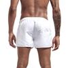 Mens Swimming Trunks 5 Inch Inseam No Mesh Liner Quick Dry Swim Shorts Summer Beach Swim Trunks Surfing Sport Bathing Suit A-White view 3