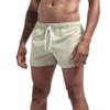 Mens Swimming Trunks 5 Inch Inseam No Mesh Liner Quick Dry Swim Shorts Summer Beach Swim Trunks Surfing Sport Bathing Suit A-Khaki view 2