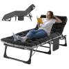 ABORON Camping Cot for Adult 28" Extra Wide, Heavy-Duty 1200D Oxford Cot for Sleeping, Portable Folding Camp Bed with Mat & Carry Bag view 1